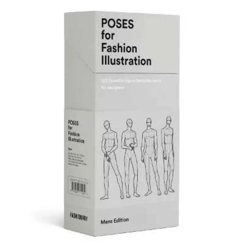 Изображение Poses for Fashion Illustration - Mens (Card Box)