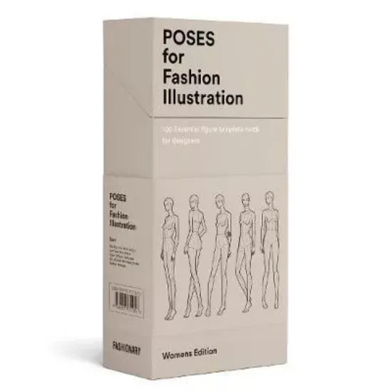 Изображение Poses for Fashion Illustration (Card Box) : 100 essential figure template cards for designers