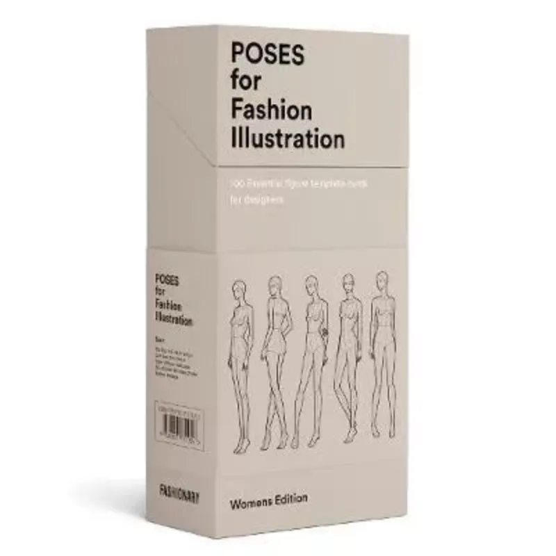Изображение Poses for Fashion Illustration (Card Box) : 100 essential figure template cards for designers