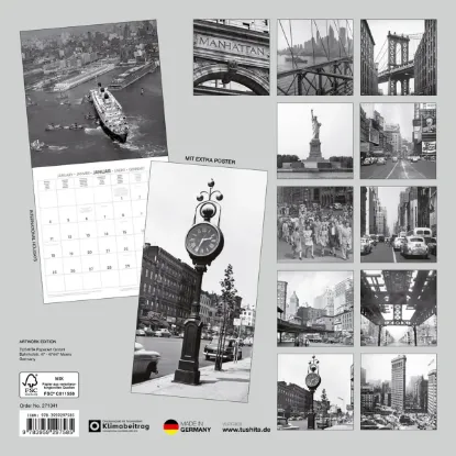 Зображення Календар New York Retro 2027