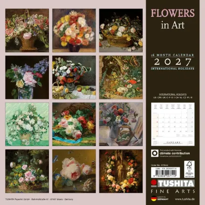 Зображення Календар Flowers in Art 2027