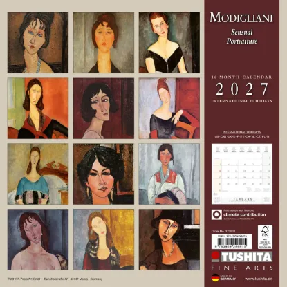 Зображення Календар Modigliani. Sensual Portraiture 2027