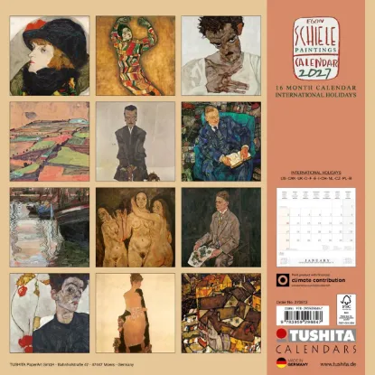 Зображення Календар Egon Schiele. Paintings 2027