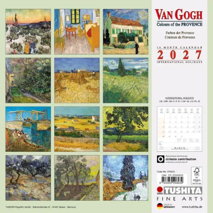 Зображення Календар Van Gogh. Colours of the Provence 2027